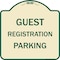 Signmission Guest Registration Parking Heavy-Gauge Aluminum Architectural Sign, 18" x 18", TG-1818-23923 A-DES-TG-1818-23923 - alternate 1